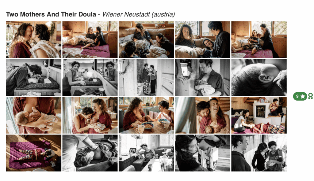 Fotoreportage zwei Mütter und ihre Doula